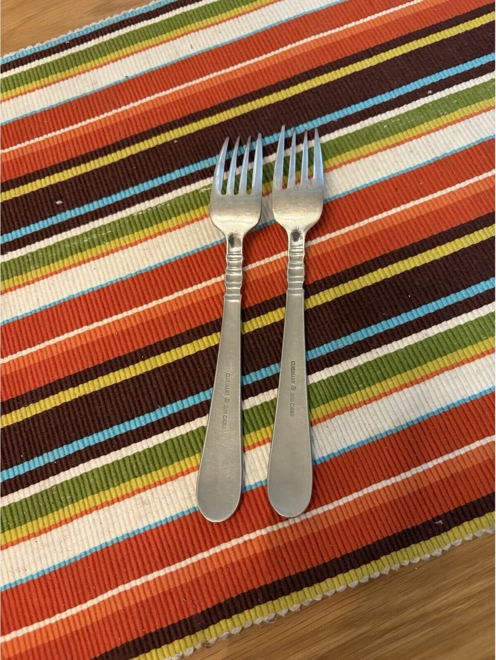 Cuisinart 18/10 Stainless 3 Forks 2 Dinner Forks & 1 Salad Fork China